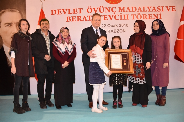 Trabzon'da tören yapıldı: Madalyalar verildi