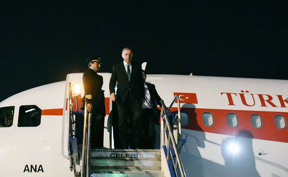 Erdoğan, Trabzon'dan Rize'ye geçti 