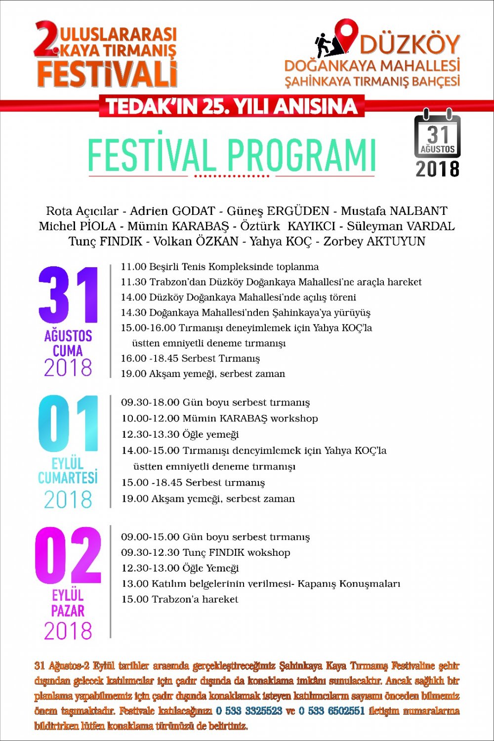 Düzköy'de Uluslararası Festival başlıyor