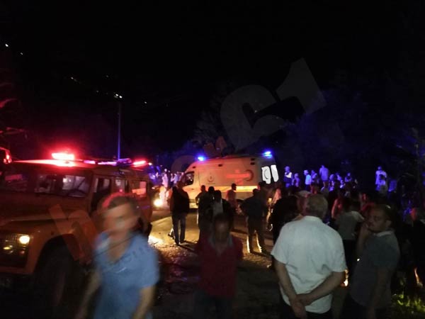 Trabzon'da yayla dönüşü kaza - 8 yaralı 1 kayıp