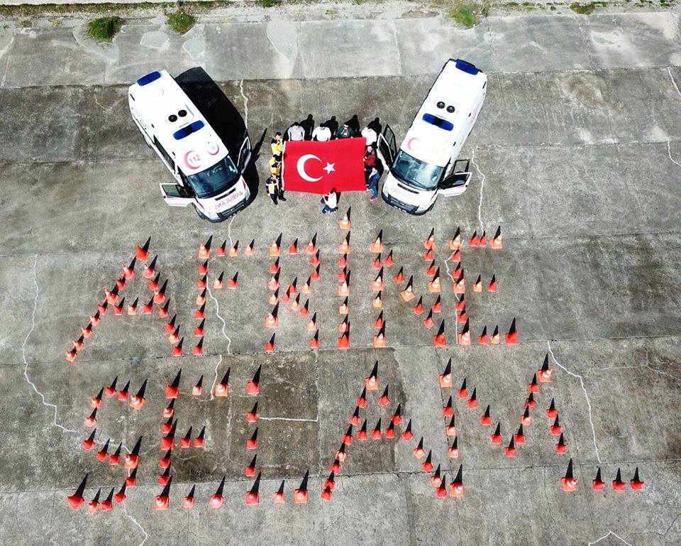 Trabzon 112’den Afrin’e selam