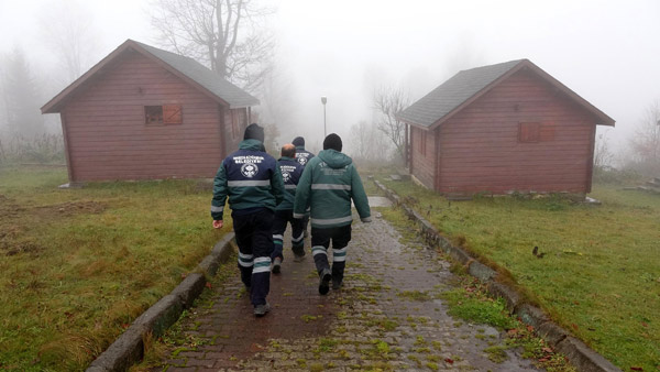 Trabzon'da yayladaki işletmeye 160 kişilik ekiple tahliye