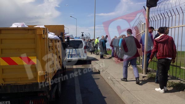 Trabzon'da kaza - Otomobil havalimanına düştü
