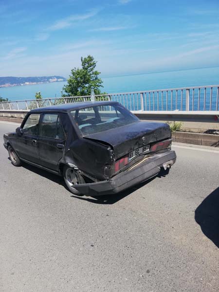 Trabzon’da kaza – 2 Yaralı