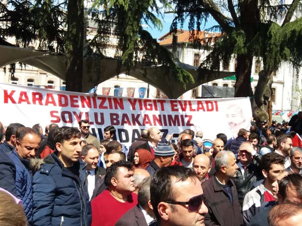 Trabzon'da Süleyman Soylu'ya destek mitingi