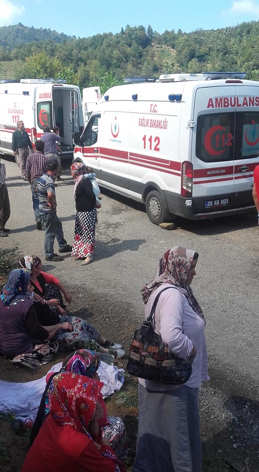 Giresun'da feci kaza: 1 ölü 5 yaralı