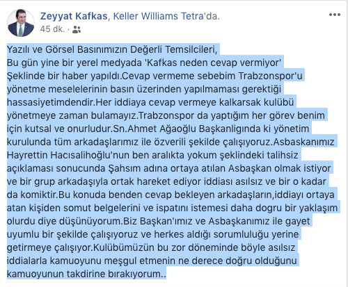 Zeyyat Kafkas; “Devirme operasyonu yapıyorlar” iddiasına böyle yanıt verdi;