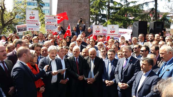 Trabzon'da Süleyman Soylu'ya destek mitingi