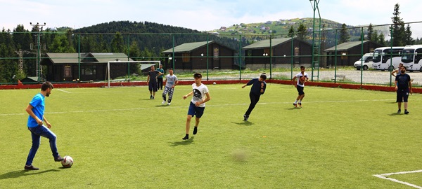 Trabzon'da bu kamp cıvıl cıvıl