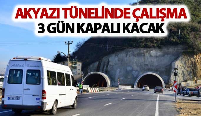 Trabzon'da Akyazı tüneli kapandı trafik felç oldu