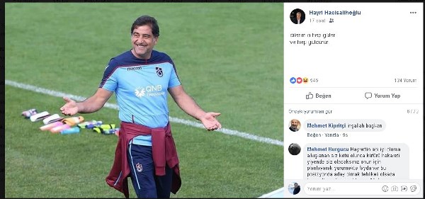 Trabzonspor Teknik Direktörü Ünal Karaman'ın resmini paylaştı, transfer eleştirilerine yanıt verdi