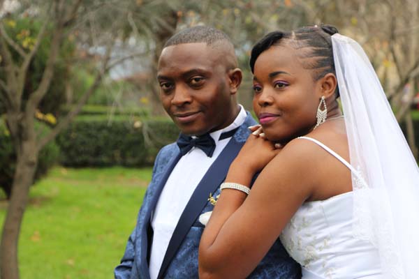 Kamerunlu çift Trabzon’da işte böyle evlendi