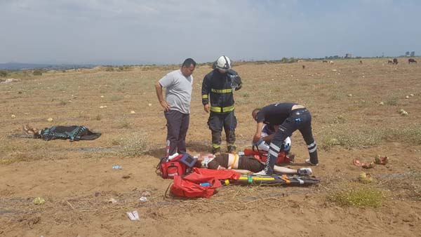 Eğitim uçağı düştü - 1 ölü 2 yaralı