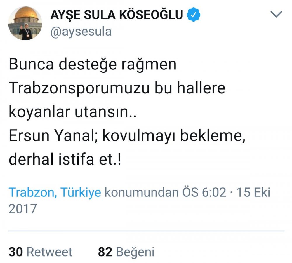 AK Partili siyasilerden Trabzonspor'a istifa çağrısı! 