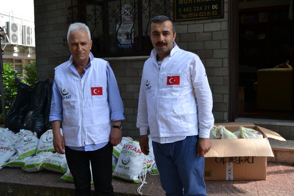 Trabzon'da mültecilere yardım eli uzattılar