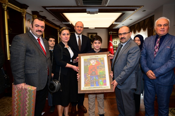 Resim yarışmasının kazananları Trabzon'dan