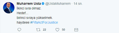 Muharrem Usta: Asla unutmayız!