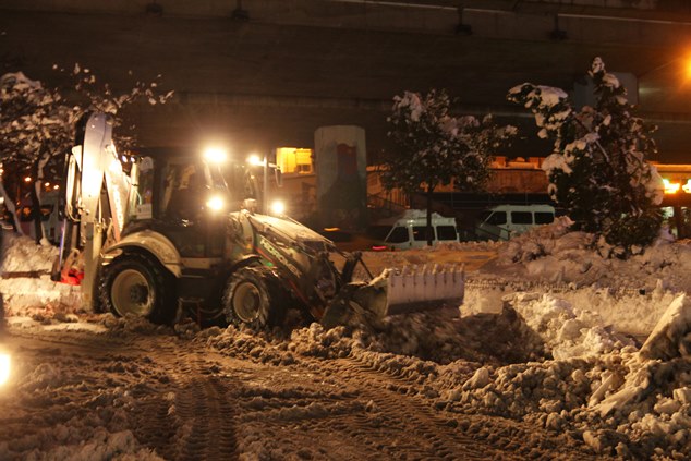 Trabzon'da kar mücadelesi sürüyor!