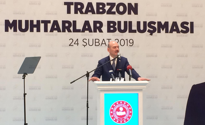 Bakan Soylu, muhtarlarla buluştu