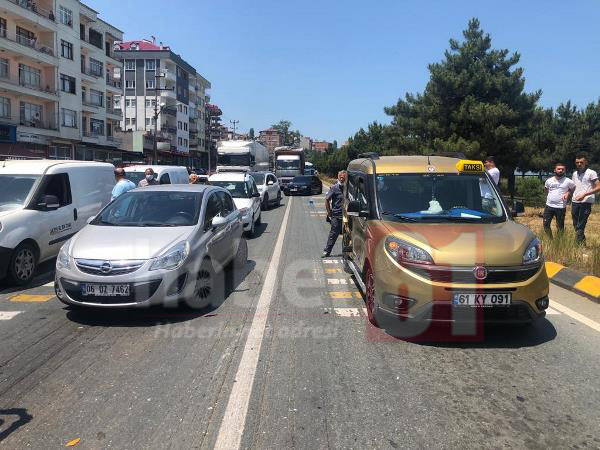 Trabzon’da zincirleme kaza! 4 araç birbirine girdi