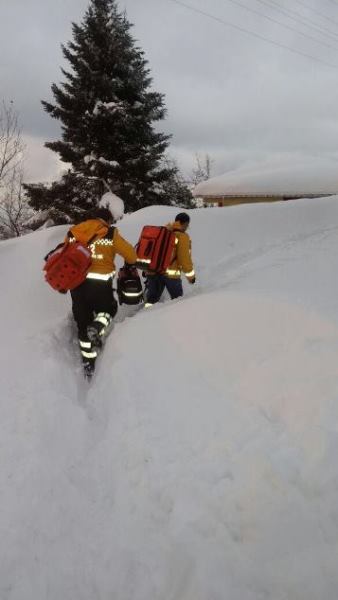 Trabzon'da karda 2 bin 139 hastaya ulaşıldı