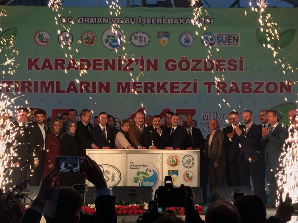 Trabzon'da dev tören - 25 projenin temeli atıldı