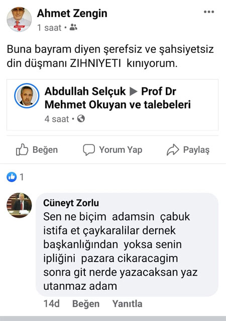 Trabzon'da doktor, Cumhuriyeti kutlayanlara hakaret etti