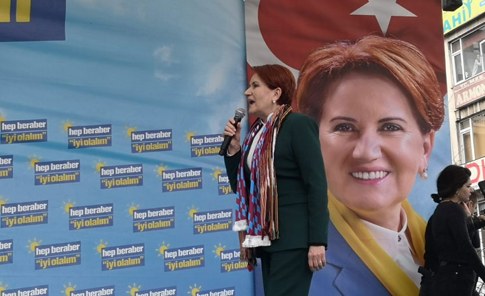 Meral Akşener'den Trabzon'da Erdoğan'a çağrı: Ne Mutlu Türküm diyene dersen size oy veririm