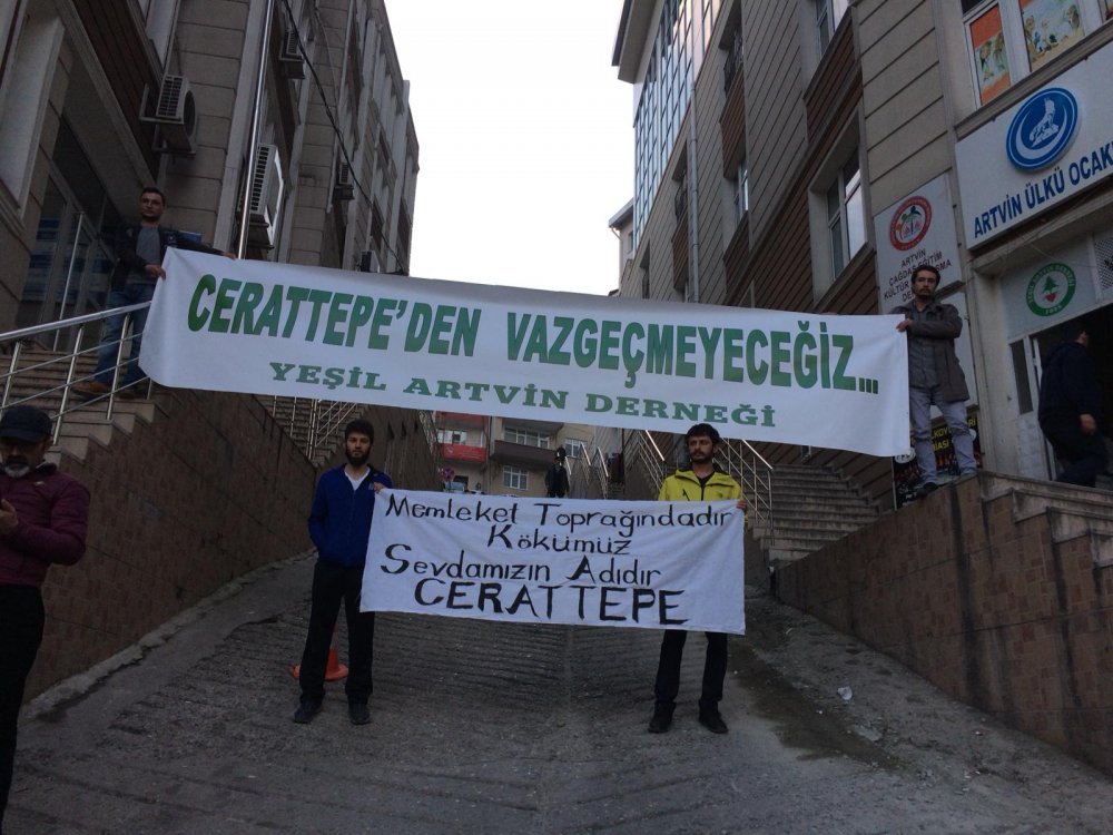 Artvin'de, Cerattepe olayları 2'nci yılında protesto edildi