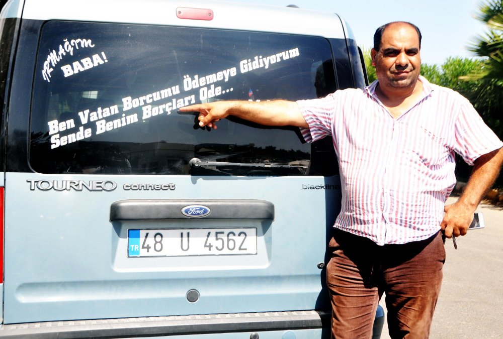 Trabzon'da askerlik yapan gençten babasına güldüren mesaj