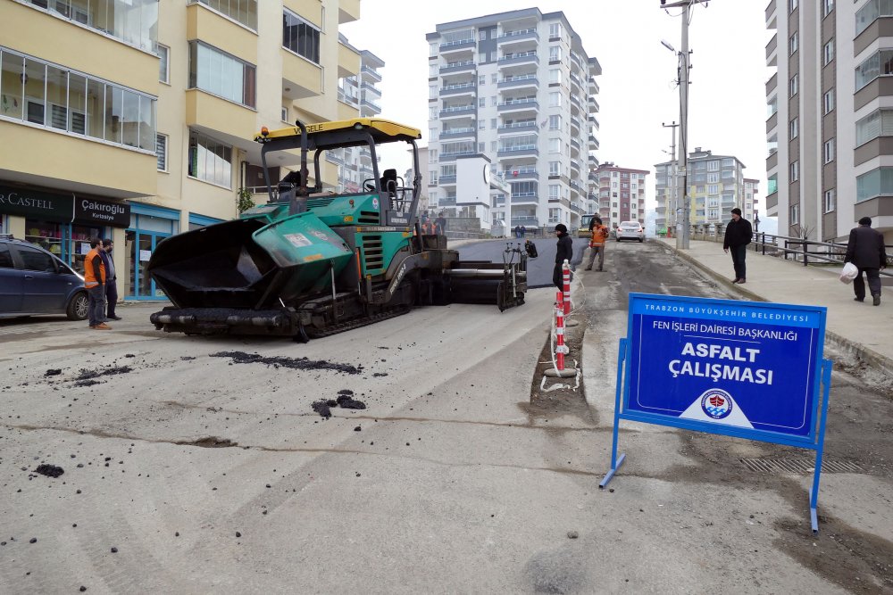 Trabzon'da asfalt çalışmaları!