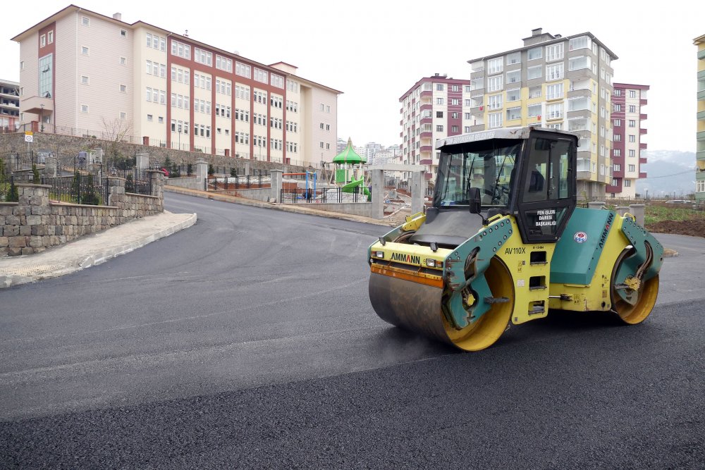 Trabzon'da asfalt çalışmaları!