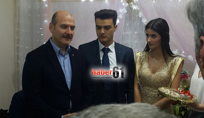 Bakan Soylu Trabzon'da nişana katıldı