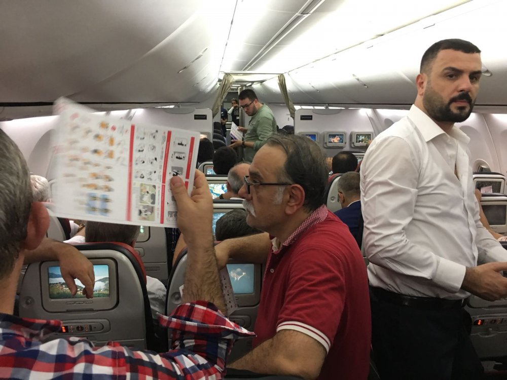 Trabzonspor uçağında klima krizi