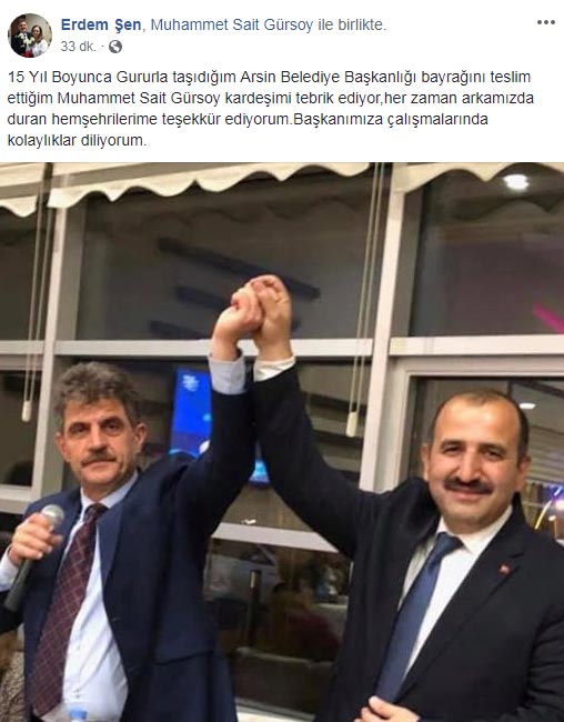 Trabzon'da sonuçlar açıklanmadan ilk o Başkan kutladı