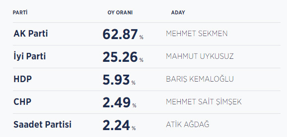 Erzurum seçim sonuçları / Erzurum belediye başkanı kim oldu?