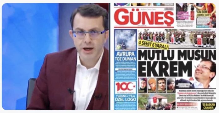 Güneş Gazetesi'nin İmamoğlu manşetine Trabzon'da protesto!