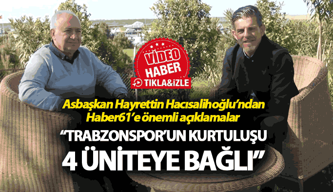 Trabzonspor Çalımbay ile devam edecek mi? Hacısalihoğlu açıkladı...