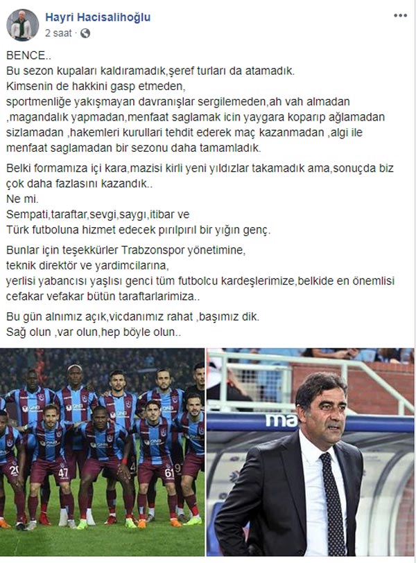 Trabzonspor’un eski yöneticisinden önemli yorum