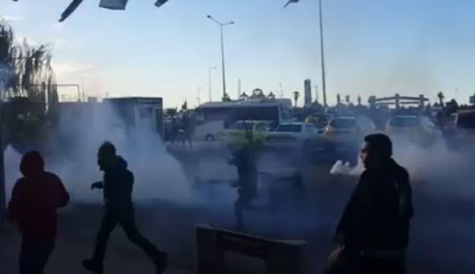 Hopa'da protestoculara gazlı müdahale