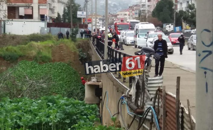 Son dakika: Trabzon'da intihar girişimi! Köprünün ayağına çıktı