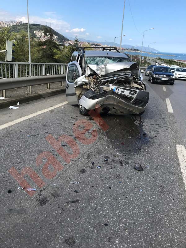 Trabzon'da kaza: 1 yaralı