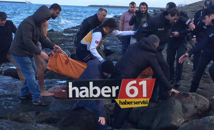 Trabzon'da bir kadın kendini denize attı