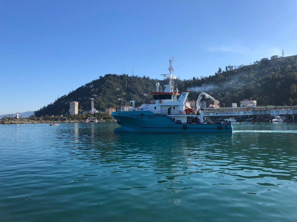 'Karadeniz' araştırma gemisinin rotası; Bulgaristan sınırı
