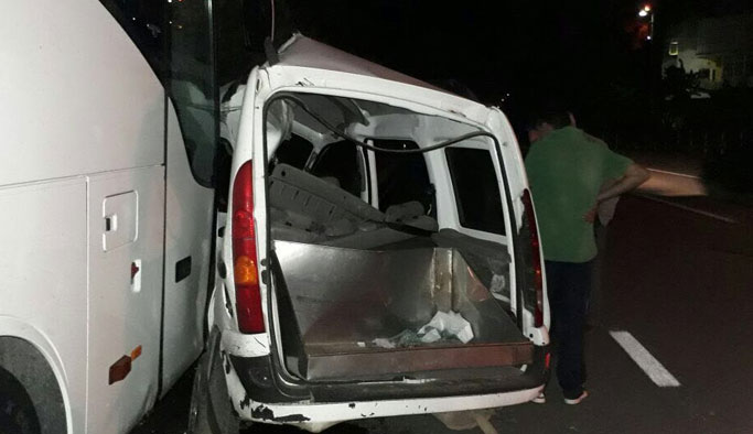 Trabzon yolunda kaza:  1 ölü!
