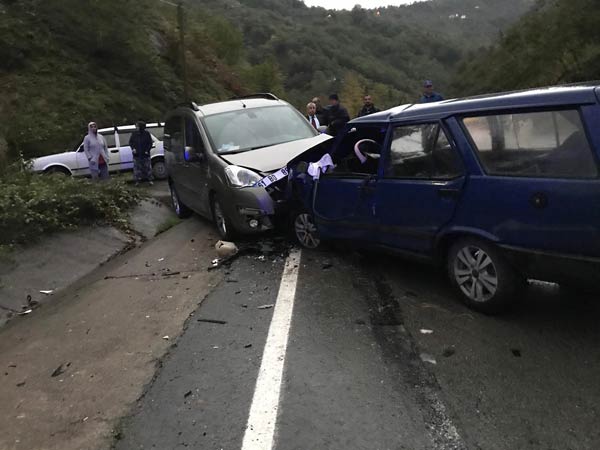Trabzon Feci kaza: 1 Ölü