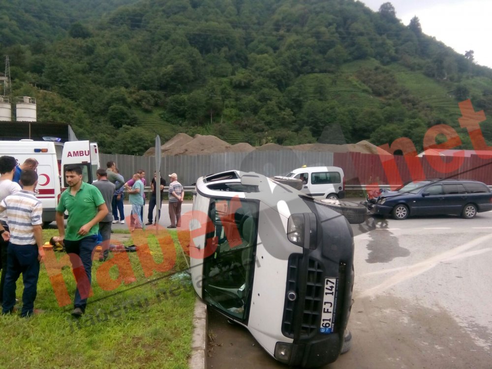 Trabzon'da kaza: 2'si çocuk, 3 yaralı
