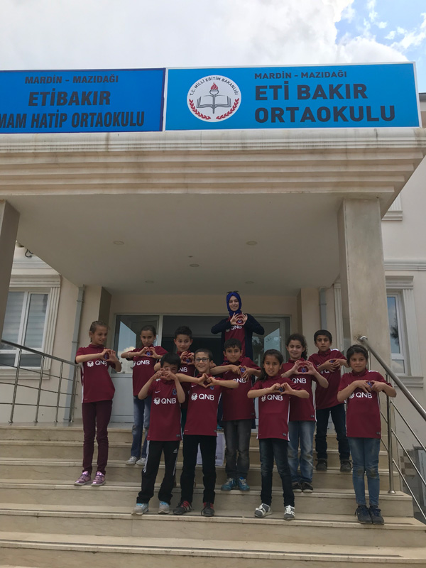 Mardin Mazıdağılı öğrencilerin Trabzonspor sevgisi
