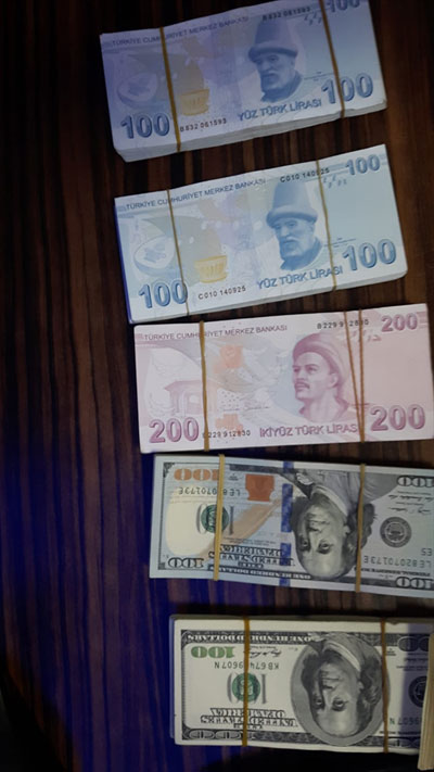 Trabzon'da gaybubet evinde para yakalandı