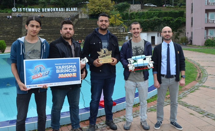 Trabzon'da öğrenciler üretti: Su altı drone!